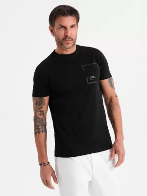 Pánské triko OMBRE OM-TSPT-0154 BLACK