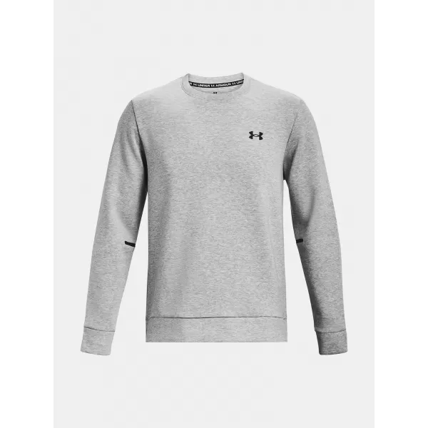  Pánská mikina UNDER ARMOUR UNSTOPPABLE FLC CREW 1381688-011 ŠEDÁ 