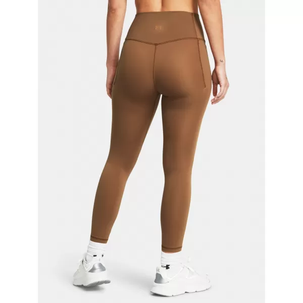  Dámské legíny UNDER ARMOUR MERIDIAN ANKLE LEG 1382525-253 HNĚDÁ 