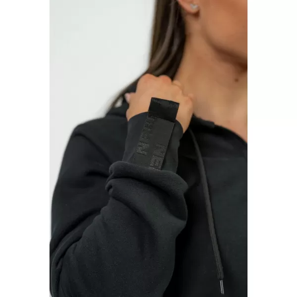  NEBBIA Dámská sportovní mikina s kapucí INTENSE Signature 845 BLACK 