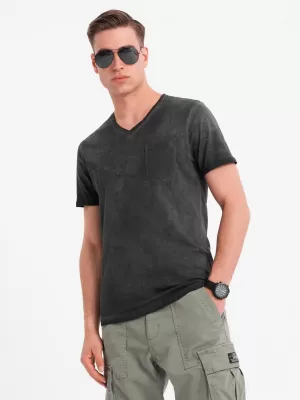 Pánské triko OMBRE OM-TSWT-0242 BLACK