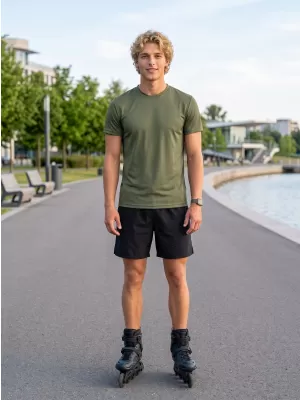 Pánské funkční triko ALTISPORT NoPrint NP/ALM421 KHAKI