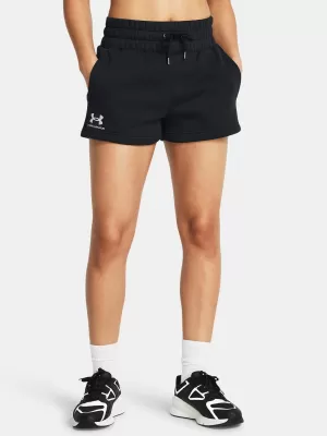 Dámské kraťasy UNDER ARMOUR ICON FLEECE BOXER SHORTS 1382725-001 ČERNÁ