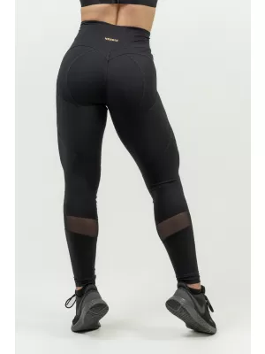 NEBBIA Dámské tvarující push-up legíny INTENSE Heart-Shaped 843 BLACK/GOLD