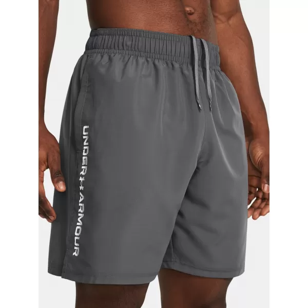  Pánské kraťasy UNDER ARMOUR WOVEN WDMK SHORTS 1383356-025 ŠEDÁ 
