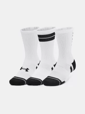 Ponožky UNDER ARMOUR PERF TECH NOV CREW (3 PÁRY) 1379515-101 BÍLÁ