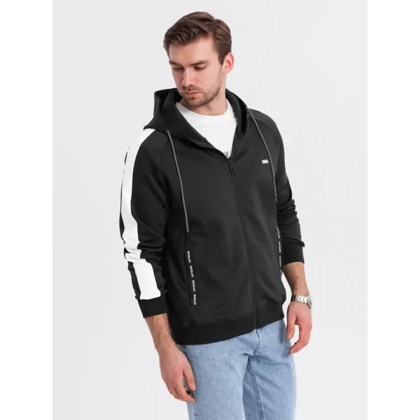  Pánská mikina OMBRE OM-SSZP-0210 BLACK 