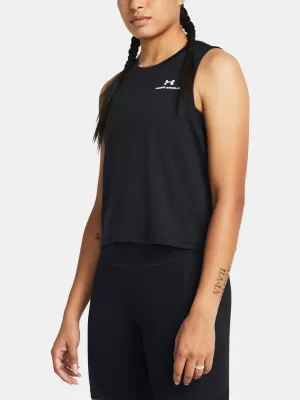 Dámské tílko UNDER ARMOUR VANISH ENERGY CROP TANK 1383654-001 ČERNÁ
