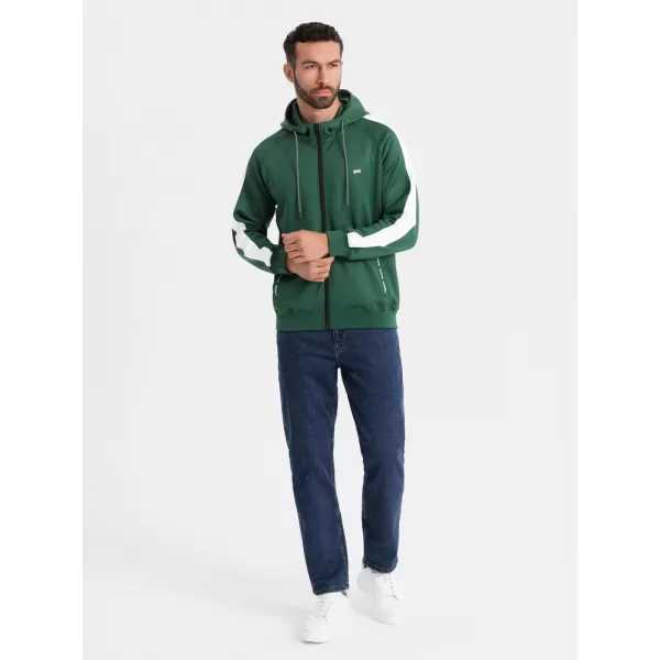  Pánská mikina OMBRE OM-SSZP-0210 DARK GREEN 
