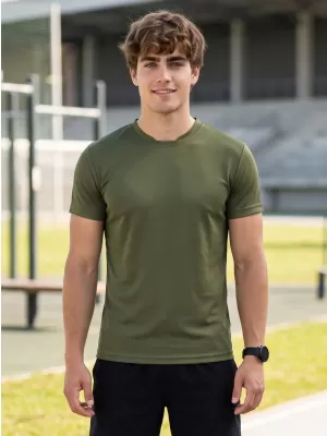 Pánské funkční triko ALTISPORT NoPrint NP/ALM421 MILITARY