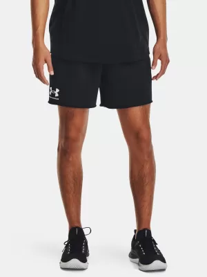 Pánské kraťasy UNDER ARMOUR RIVAL TERRY 6IN SHORT 1382427-001 ČERNÁ