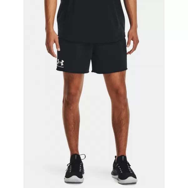  Pánské kraťasy UNDER ARMOUR RIVAL TERRY 6IN SHORT 1382427-001 ČERNÁ 