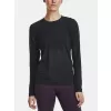 Dámské triko UNDER ARMOUR SEAMLESS STRIDE LS 1375699-001 ČERNÁ