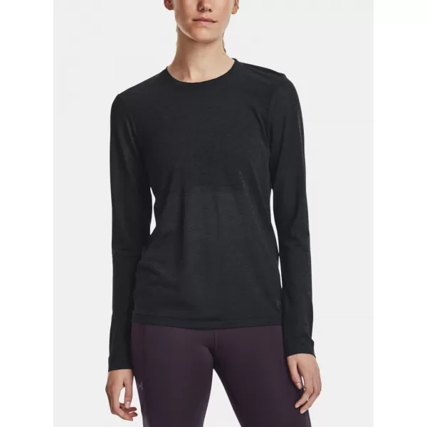  Dámské triko UNDER ARMOUR SEAMLESS STRIDE LS 1375699-001 ČERNÁ 