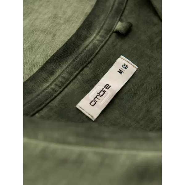  Pánské triko OMBRE OM-TSWT-0242 OLIVE 