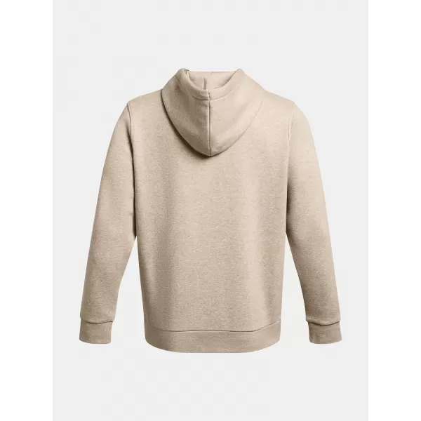  Pánská mikina UNDER ARMOUR ESSENTIAL FLEECE HOODIE 1373880-203 HNĚDÁ 