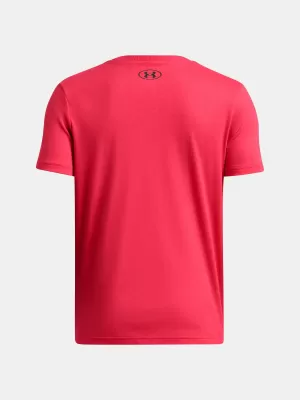 Chlapecké triko UNDER ARMOUR B GLITCH LOCKERTAG SS 1386833-989 ČERVENÁ
