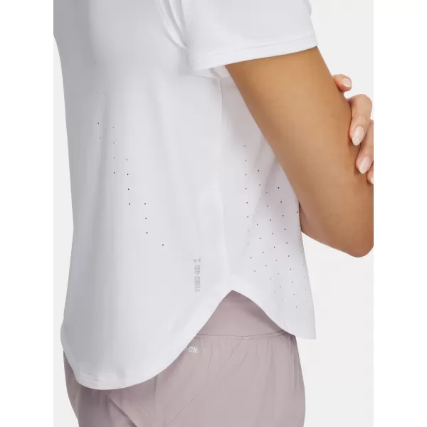 Dámské triko UNDER ARMOUR LAUNCH ELITE SHORTSLEEVE 1389564-100 BÍLÁ 