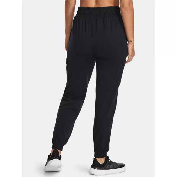  Dámské tepláky UNDER ARMOUR MERIDIAN CARGO JOGGER 1382524-001 ČERNÁ 