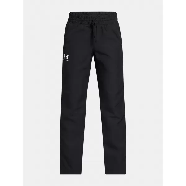  Chlapecké sportovní kalhoty UNDER ARMOUR B RIVAL WVN PANT 1390155-001 ČERNÁ 