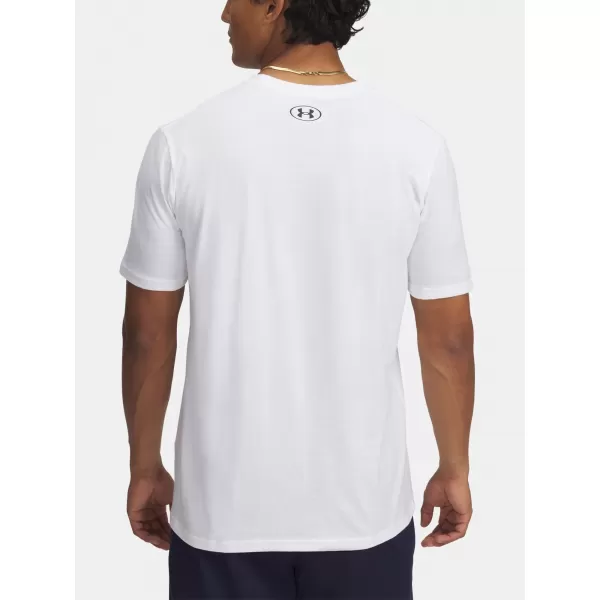  Pánské triko UNDER ARMOUR M STACKED LOGO SS 6000211-100 BÍLÁ 
