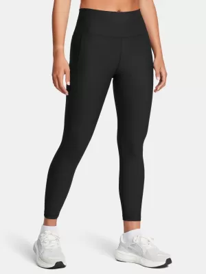 Dámské legíny UNDER ARMOUR MERIDIAN RIB ANKLE LEG 1386467-001 ČERNÁ