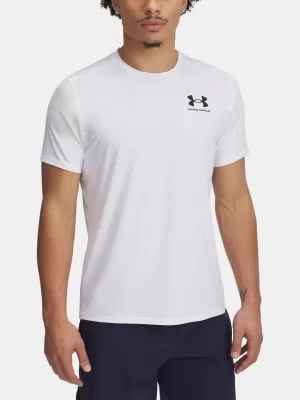 Pánské triko UNDER ARMOUR HEATGEAR FITTED SS 6000939-100 BÍLÁ