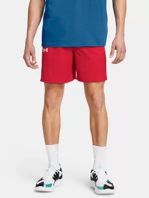 Pánské kraťasy UNDER ARMOUR BASELINE SHORT 1383389-600 ČERVENÁ