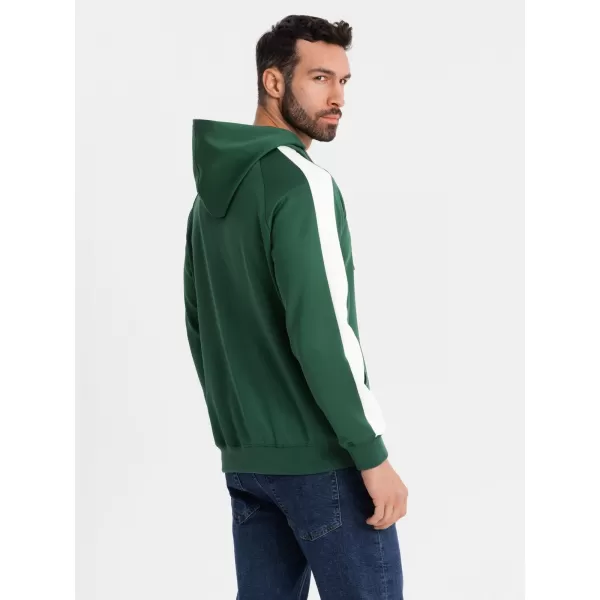 Pánská mikina OMBRE OM-SSZP-0210 DARK GREEN 