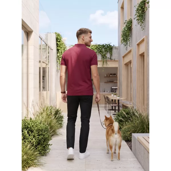  Pánské triko s límečkem ALTISPORT NoPrint NP/ALM302 GARNET 