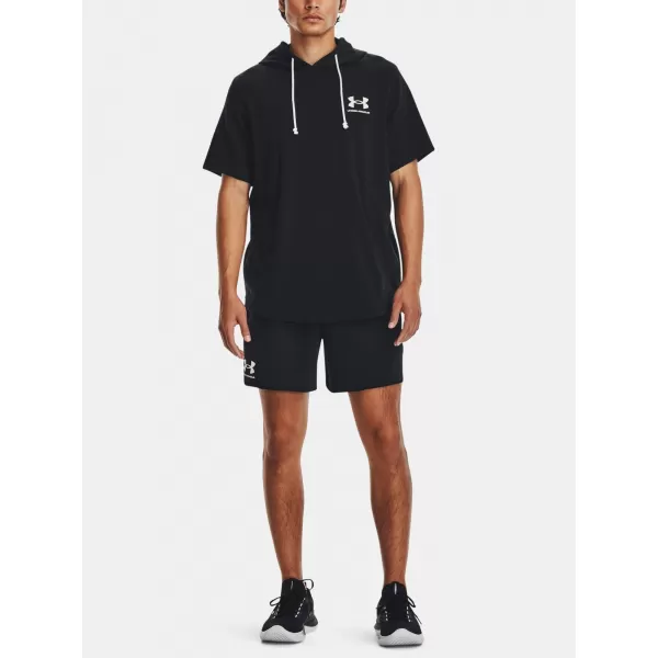  Pánské kraťasy UNDER ARMOUR RIVAL TERRY 6IN SHORT 1382427-001 ČERNÁ 