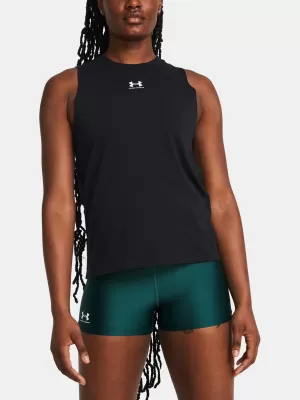 Dámské tílko UNDER ARMOUR CAMPUS MUSCLE TANK 1383659-001 ČERNÁ