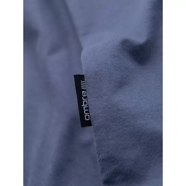  Pánské triko OMBRE OM-TSBS-0236 BLUE DENIM 