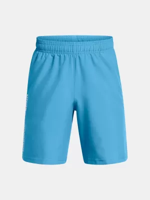 Chlapecké kraťasy UNDER ARMOUR TECH WOVEN WORDMARK SHORT 1383341-452 SVĚTLE MODRÁ