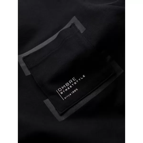  Pánské triko OMBRE OM-TSPT-0154 BLACK 