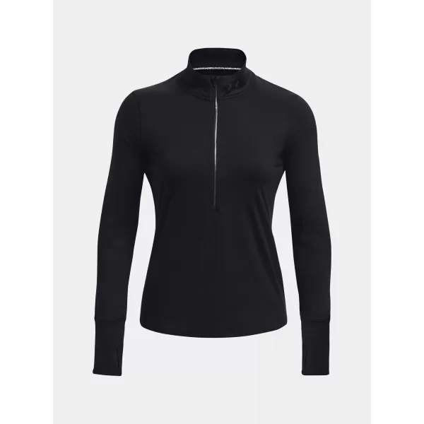  Dámské triko UNDER ARMOUR QUALIFIER RUN 1/2 ZIP 1379349-001 ČERNÁ 