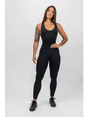 NEBBIA Sportovní overal GYM RAT 201 BLACK