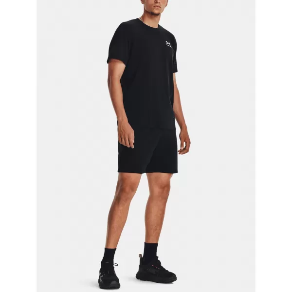  Pánské kraťasy UNDER ARMOUR ESSENTIAL FLEECE SHORTS 1380377-001 ČERNÁ 