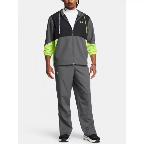  Pánské sportovní kalhoty UNDER ARMOUR ICON LEGACY WINDBKR PANT 1382876-025 ŠEDÁ 