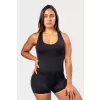 NEBBIA Sportovní overal krátký 5 palce GYM RAT 287 BLACK