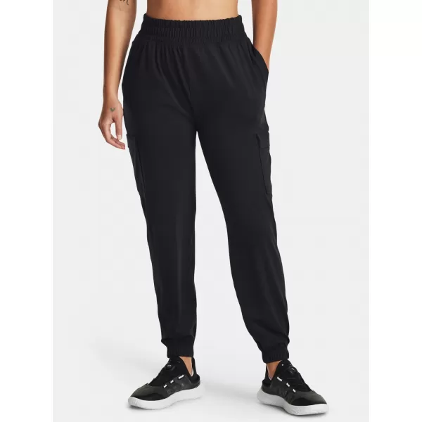  Dámské tepláky UNDER ARMOUR MERIDIAN CARGO JOGGER 1382524-001 ČERNÁ 