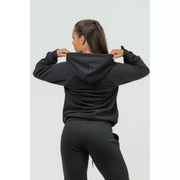  NEBBIA Dámská sportovní mikina s kapucí INTENSE Signature 845 BLACK 