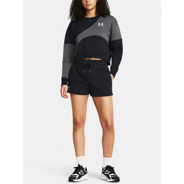  Dámské kraťasy UNDER ARMOUR ICON FLEECE BOXER SHORTS 1382725-001 ČERNÁ 