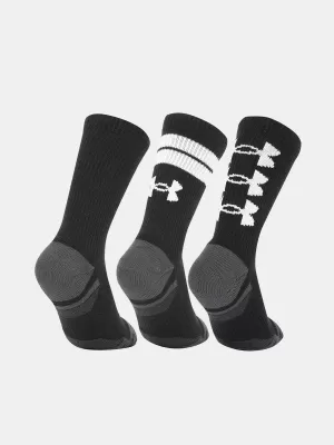 Ponožky UNDER ARMOUR PERF TECH NOV CREW (3 PÁRY) 1379515-002 ČERNÁ