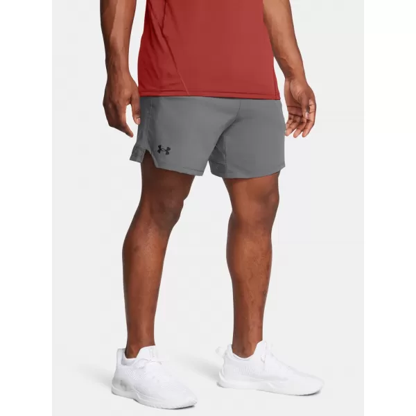  Pánské kraťasy UNDER ARMOUR VANISH WOVEN 6IN SHORTS 1373718-027 ŠEDÁ 