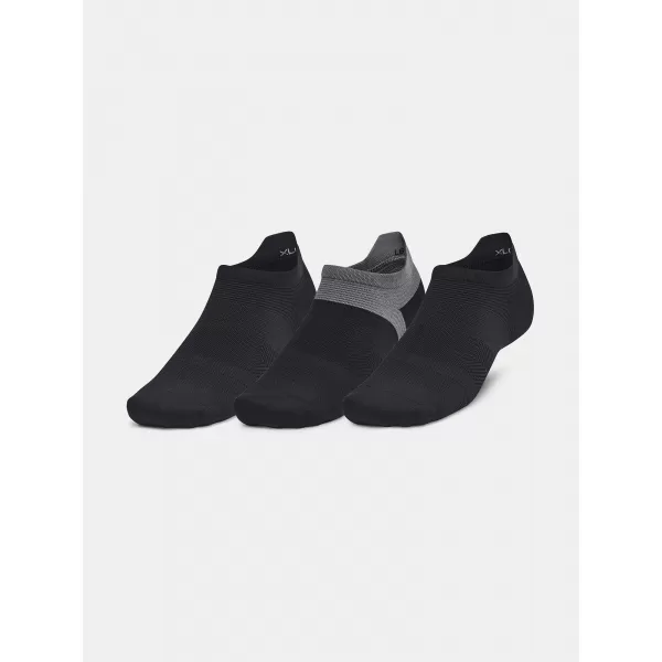  Ponožky UNDER ARMOUR AD RUN LITE NS (3 PÁRY) 1386237-001 ČERNÁ 