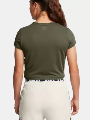 Dámské triko UNDER ARMOUR MERIDIAN BABY TEE 1387729-390 ZELENÁ