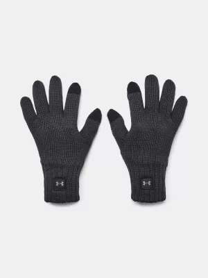 Pánské rukavice UNDER ARMOUR HALFTIME WOOL GLOVE 1378755-001 ČERNÁ
