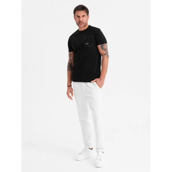  Pánské triko OMBRE OM-TSPT-0154 BLACK 