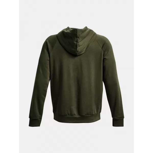  Pánská mikina UNDER ARMOUR RIVAL FLEECE HOODIE 1379757-390 ZELENÁ 